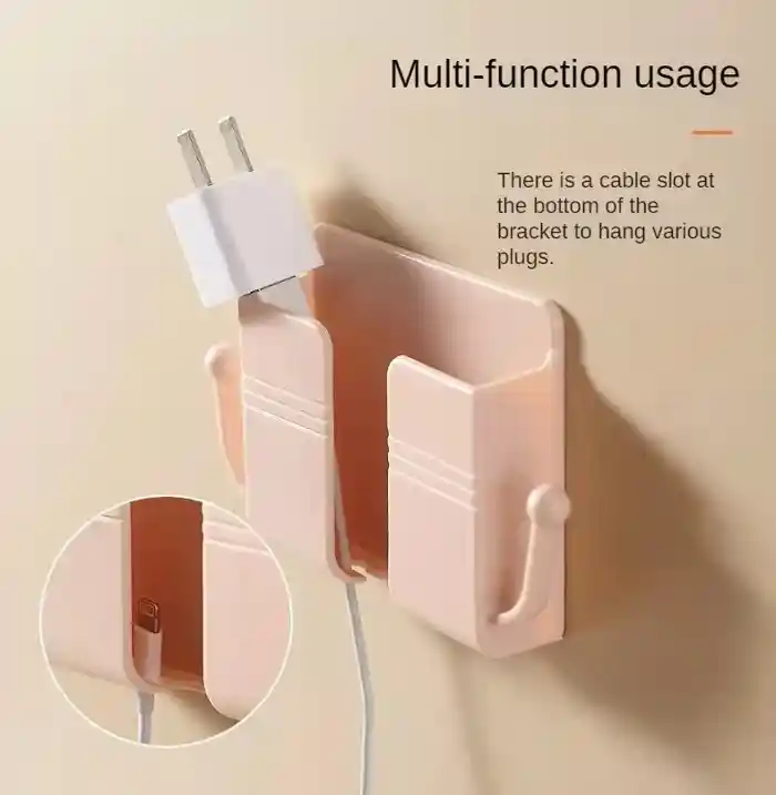 Mobile Phone Wall Holder Universal Cellphone Charge Hook Hanging Stand Bracket Hooks Charging Dock Mobile Phone Accessories